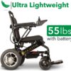 2020 New Folding Ultra Lightweight Electric Power Wheelchair, Silla de Ruedas Electrica, FDA Approved and Air Travel Allowed, Heavy Duty, Mobility Motorized, Portable Power (17.5′′ Seat Width)