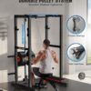 Sportsroyals Power Cage,1600lbs Multi-Function Power Rack with Adjustable Cable Crossover System and More Training Attachment, Weight Cage for Home Gym