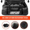 UNPLUG Ultimate Adventure Bag -1680D Heavy Duty Waterproof Travel Duffel Bags for Camping, Motorcycle Dry Bag, Waterproof Bags for Boating, Waterproof Duffle Backpack,Tactical Duffle Bag