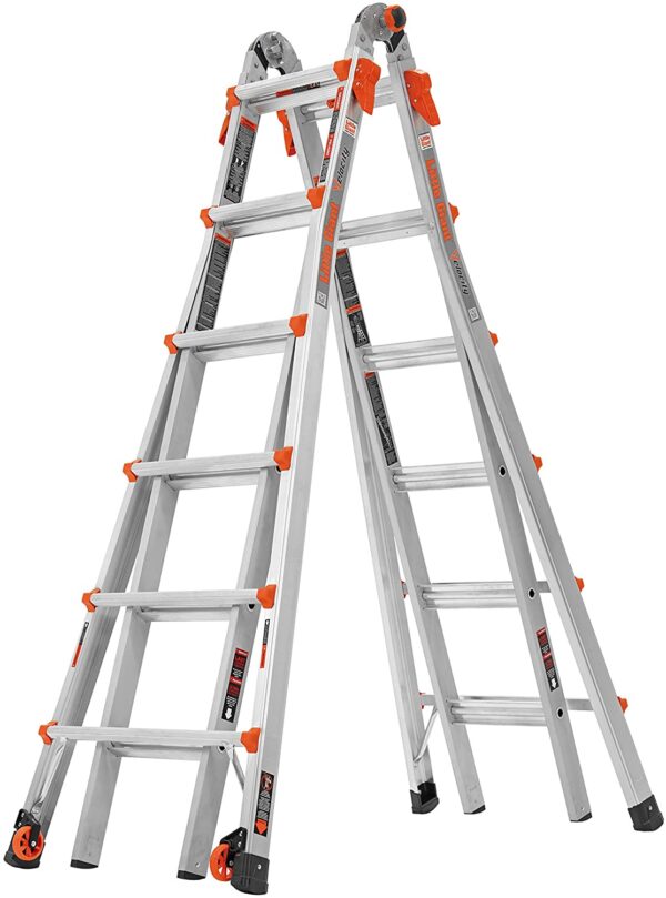 01a3ad9aea2d45999b3a307ad9eeab64 22-Foot Velocity Multi-Use Ladder, 300-Pound Duty Rating, 15422-001
