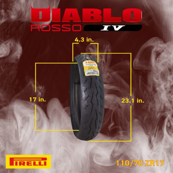 020ff5216c8e47c988bd15684380e2ec-1 Pirelli Diablo Rosso IV Motorcycle Tires Set – Front 110/70ZR17 & Rear 190/55ZR17 with Bonus Keychain