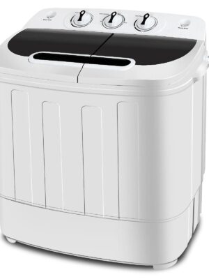 13lbs Capacity Compact Mini Twin Tub Washing Machine