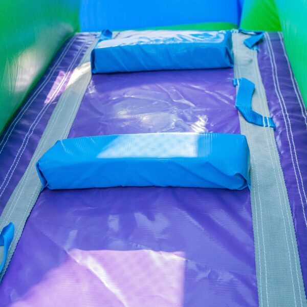 16’ Purple Tropical Lightweight Premium Commercial Grade Water Slide Inflatable with Attached Pool for Kids and Adults (with Blower), Wet Dry Use, Summer Fun