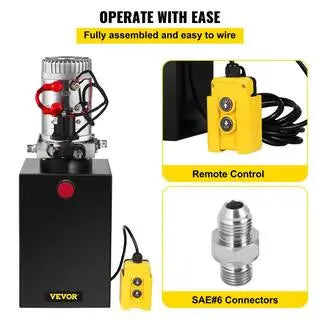 035bc149fc4d480caf1cc4f68f84af72 12 qt. 12-Volt 3200 PSI Hydraulic Power Pump Electric Dump Trailer Pump with Steel Reservoir for Car Lift 12LDZYCZYYBTX0001V0
