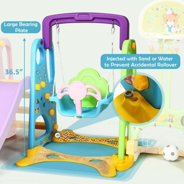 0465ced2c2a142ca981b2291291a8b30 Premium 6-In-1 Toddler Slide And Swing Playsets For Indoor Outdoor