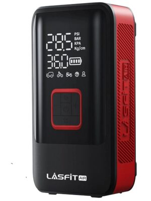 Tire Inflator Portable Air Compressor Fit Pickup Truck & Large Tires Air Pump for Car Tires w/Digital Pressure Gauge, Auto Stop, 150PSI Electric 12000mAh Cordless 12V Corded Dual-Use