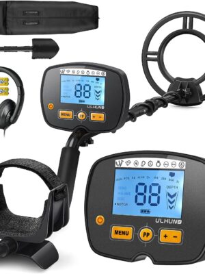 ULHUND Upgraded Metal Detectors for Adults-Professional Higher Accuracy and Sensitivity 9 Gold Detector