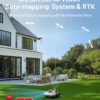 YUKA Mini 500H Robot Lawn Mower Reception 0.12 Acre, Max. 0.17 Acre, Ultrasense AI Vision+ RTK Positioning, Auto Mapping, App Control,45% Slope, Cutting Height 2''~3.5'', 3 Mowing Zones