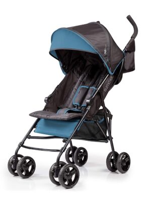3Dmini Convenience Stroller, Blue/Black �� Lightweight Infant Stroller with Compact Fold