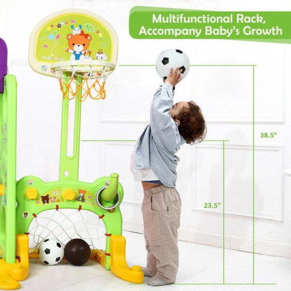 07d44a8eae8d4069bafdc9d443766de1 Premium 6-In-1 Toddler Slide And Swing Playsets For Indoor Outdoor