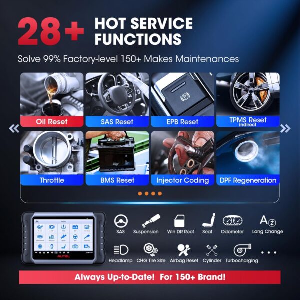 2024 Bidirectional Tool as MK808BT Pro MX808S M808Z, Function as MaxiCheck MX900, 28+ Service, Active Test, All System Diagnose, Injector Coding, FCA Autoauth Android 11