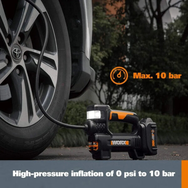 097027977a6c427096e55909368f8eb2 20V MAX Cordless Multi-Function Air Pump Inflator (1 x 2.0aH Battery and 1 x Charger Included) - Black