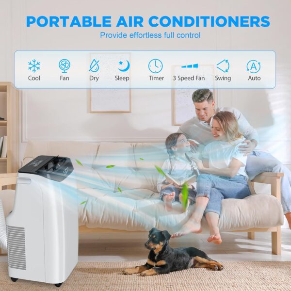0ad7d94e615f48c291cb510d632e473b Portable Air Conditioner Cools Up to 700 Sq.Ft, 3-IN-1 Energy Efficient Portable AC Unit with Remote Control & Installation Kits for Large Room, Campervan, Office, Temporary Space