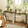SUPERJARE 70 Inch Console Table with 2 Outlet and 2 USB Ports