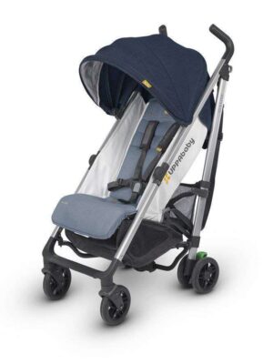 2018 UPPAbaby G-Luxe Stroller -Aidan Denim/Silver