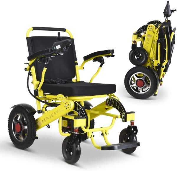0ce27c24de314b6a92ea2912144a90c5 2020 Model Fold & Travel Lightweight Electric Wheelchair Motor Motorized Wheelchairs Electric Silla De Ruedas Power Wheelchair Power Scooter Aviation Travel Safe Heavy Duty Mobility Aids Chair