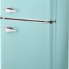3.1 Cu. ft. Retro Mini Fridge with Top Freezer – Cool Mint