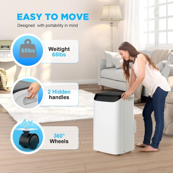 0ddcf8a4637344f6b20a113fa00a85b9 14000 BTU Portable Air Conditioners with Remote Control, 3-in-1 Free Standing Cooling AC Unit with Fan & Dehumidifier, Cools Room up to 700 sq.ft, Smart/Sleep Mode,3 Speed,Auto Swing,24H Timer