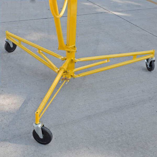 0f5b56ddebe744b19e0a9f8979767859 Stark USA 65044 65044 Drywall Lift 11' Yellow Rolling Sheetrock Panel Hoist Jack