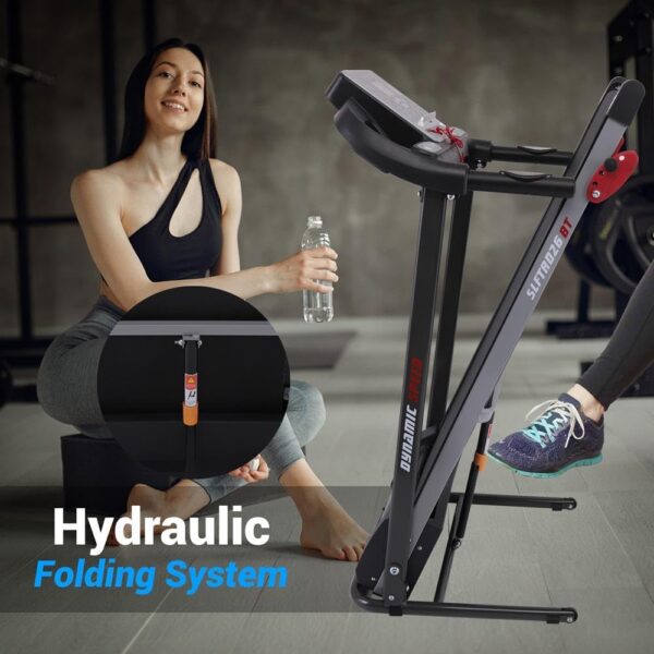 0f6f0fc85e334ff9b4ba180d93ab7b36 SereneLife Folding Treadmill - Foldable Home Fitness Equipment with LCD for Walking & Running - Cardio Exercise Machine - Preset and Adjustable Programs - Bluetooth Connectivity