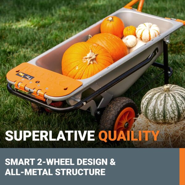 0fce2329274f4fe79ecf02cf029a208b Worx WG050 8-in-1 Aerocart Garden Cart/Wheelbarrow Heavy Duty/Dolly