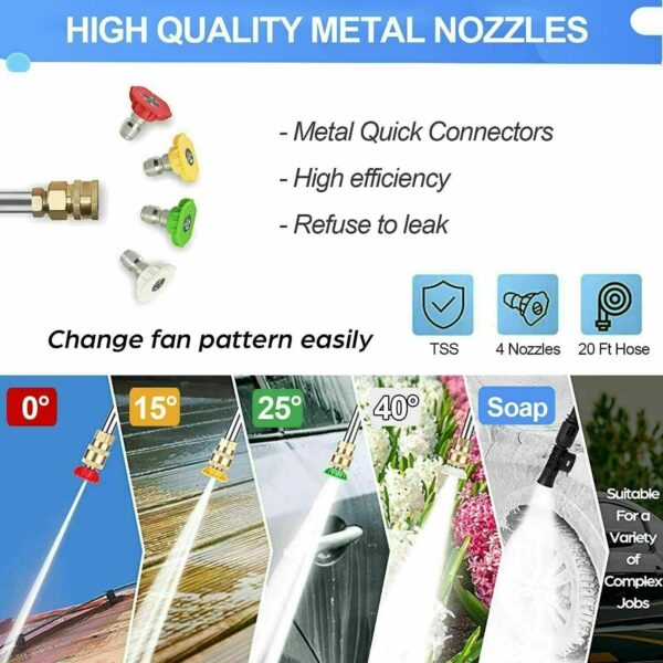 10547532339544be9251f05cd4e27ef5 Suyncll Electric Pressure Washer 3000PSI, 2.4GPM High Power Washer Cleaner NEW