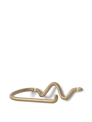 Curved Brass Towel Hook