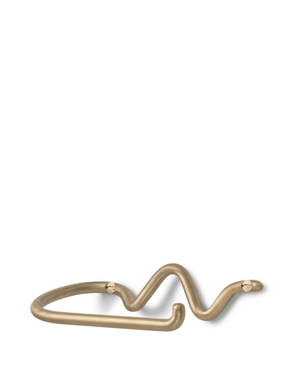 Curved Brass Towel Hook
