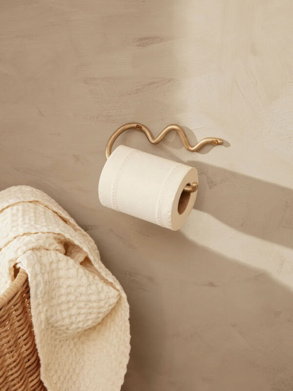 Curved Brass Towel Hook