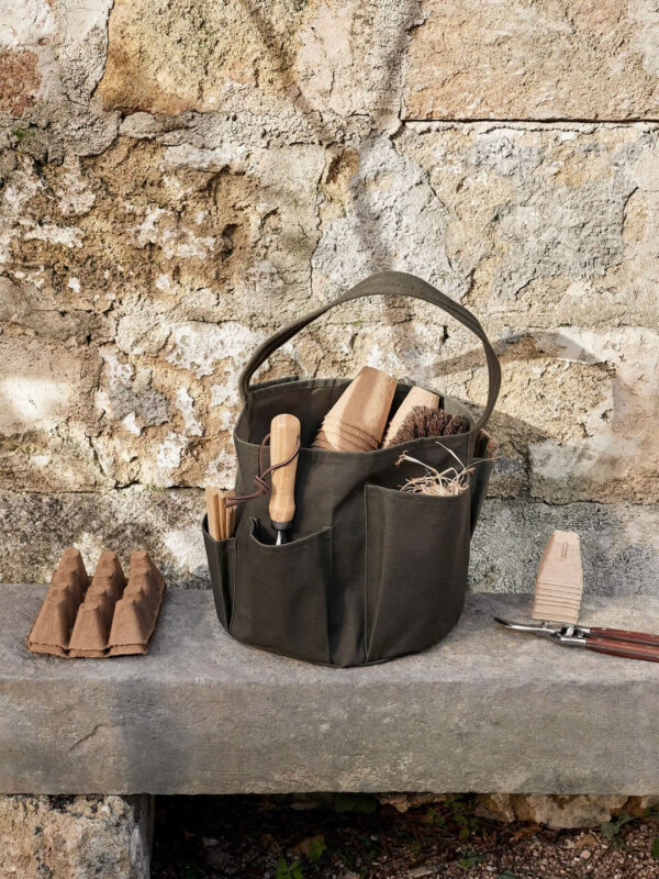 travischild.store Bark Waxed Cotton Garden Bag