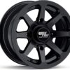 RT102 15in Wheels 15x7 4x137, 4+3 Offset, ATV UTV SxS Rims, Compatible with Can Am Commander Max Defender Max Pro Maverick X3 Maverick Trail, 4/137 Matte Black, Set of 4