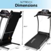 SereneLife Folding Treadmill - Foldable Home Fitness Equipment with LCD for Walking & Running - Cardio Exercise Machine - Preset and Adjustable Programs - Bluetooth Connectivity
