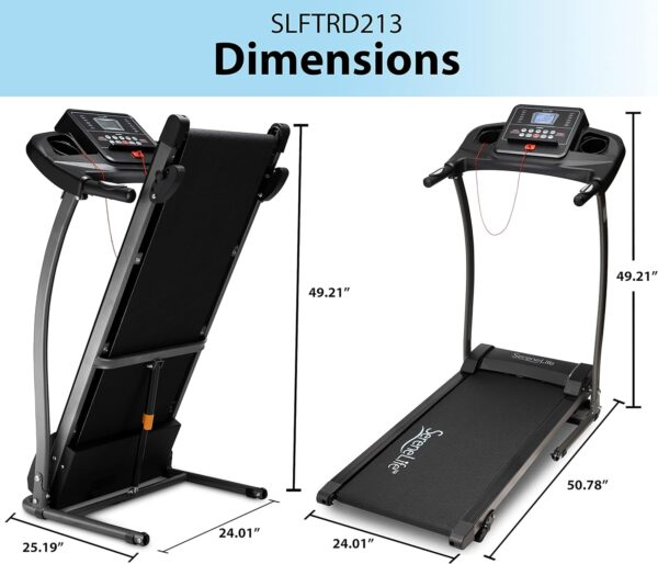 11b4995da22f4db0b261d480ddaef8f2 SereneLife Folding Treadmill - Foldable Home Fitness Equipment with LCD for Walking & Running - Cardio Exercise Machine - Preset and Adjustable Programs - Bluetooth Connectivity