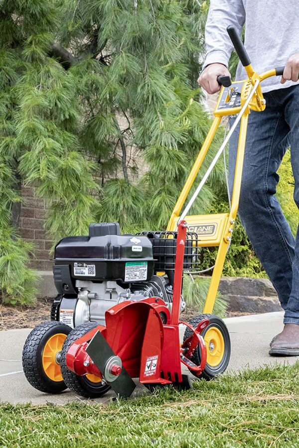 1351a8929d214965ab541e92e50e5a02 101-5.5GT-7Gas Powered Lawn Edger, 5.50 Gross Torque/3.5 HP B&S Engine 7′′ Wheels