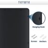 TETOTE Black Framed Mirrors for Bathroom, 22x30 Inch Brushed Metal Frame Wall Mounted Mirror