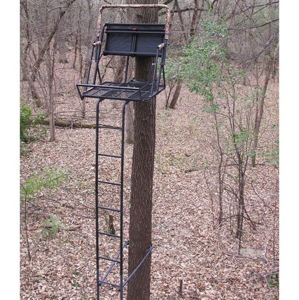 153a6f74adc0432eb1ec4366600bc86f X-Stand Jayhawk 20′ Two-Person Ladder Stand