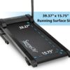 SereneLife Folding Treadmill - Foldable Home Fitness Equipment with LCD for Walking & Running - Cardio Exercise Machine - Preset and Adjustable Programs - Bluetooth Connectivity