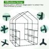 Premium 56-Inch Walk-In Large Garden Greenhouse W/ Observation Windows
