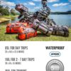 UNPLUG Ultimate Adventure Bag -1680D Heavy Duty Waterproof Travel Duffel Bags for Camping, Motorcycle Dry Bag, Waterproof Bags for Boating, Waterproof Duffle Backpack,Tactical Duffle Bag