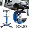 1660 Pounds Hydraulic Car Transmission Jack Vertical Lift with 360° Swivel Wheel Pedal ,Blue,33"-70"(0.75Ton)