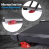 SereneLife Folding Treadmill - Foldable Home Fitness Equipment with LCD for Walking & Running - Cardio Exercise Machine - Preset and Adjustable Programs - Bluetooth Connectivity