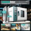 110V 1000W Horizontal Electric Blast Drying Oven 45L/12Gal Lab Forced Air Convection Drying Oven with Intelligent Temperature Controller for Industrial, Schools, Research Institutes