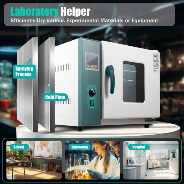 1c493927ae4f49de9ffd4b8641a06e82 110V 1000W Horizontal Electric Blast Drying Oven 45L/12Gal Lab Forced Air Convection Drying Oven with Intelligent Temperature Controller for Industrial, Schools, Research Institutes