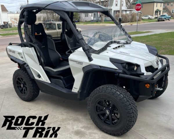 1cb19fc020d542028f071752bdd4349e RT102 15in Wheels 15x7 4x137, 4+3 Offset, ATV UTV SxS Rims, Compatible with Can Am Commander Max Defender Max Pro Maverick X3 Maverick Trail, 4/137 Matte Black, Set of 4