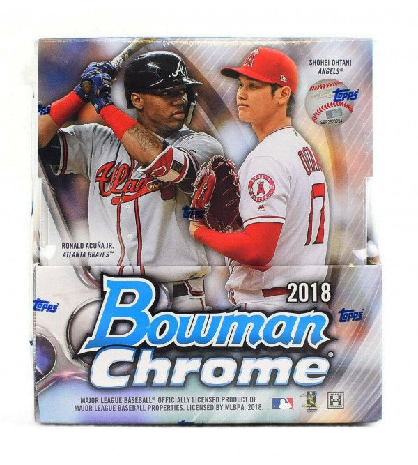 1dd7bd2a413e46fcbf5dd9e820603df6 2018 Bowman Chrome Baseball Sealed Hobby Box