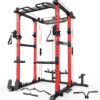 Sportsroyals Power Cage,1600lbs Multi-Function Power Rack with Adjustable Cable Crossover System and More Training Attachment, Weight Cage for Home Gym