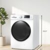 0.9 Cu. Ft. Portable Washer, 6.6 lb. Capacity Washing Machine for Homes & Apartments, 5 Wash Cycles, Quick Connect Sink Adapter and Drain Hose Included, Transparent Lid, BPWM09W, White