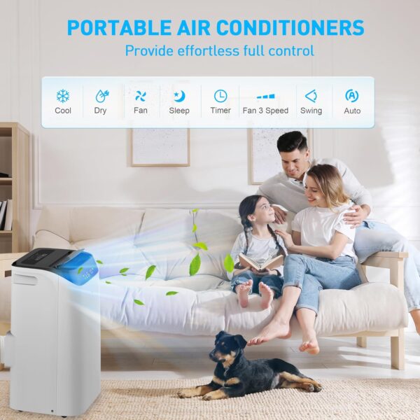 1ffa4b135e444a38b29c60df8dc9edcf Portable Air Conditioner Cools Up to 700 Sq.Ft, 3-IN-1 Energy Efficient Portable AC Unit with Remote Control & Installation Kits for Large Room, Campervan, Office, Temporary Space