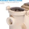 1.5HP Variable 2-Speed Swimming Pool Pump High Flow Above-Ground Swimming Pump Strainer w/ Slip on Fitting