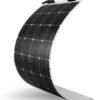 160 Watt 12 Volt Extremely Flexible Monocrystalline Solar Panel – Ultra Lightweight, Ultra Thin, Up to 248 Degree Arc, for RV, Boats, Roofs, Uneven Surfaces